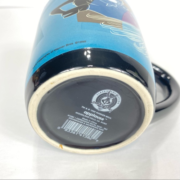 Vintage Taz Coffee Mug Applause 1999 Abstract Taz Looney Tunes WB - Picture 7 of 10